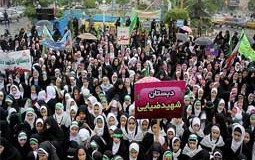 همزمان با ایام فاطمیه؛ راهپیمایی «حافظان حجاب» در ساری