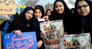حضور دختران خوش حجاب ارومیه در راهپیمایی ۲۲ بهمن