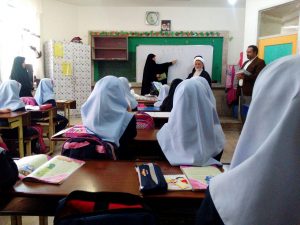 بازدید مسئول ستاد اقامه نماز آموزش و پرورش خراسان رضوی از مدارس طرح حجاب ریحانه النبی(س)